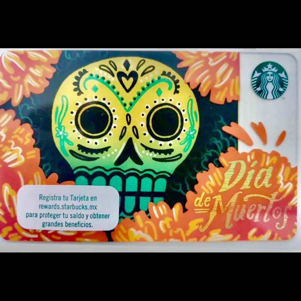 Starbucks gift cart Mexico  Dia de Muertos